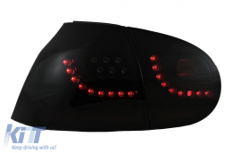 LED Rückleuchten Dynamisch Erweiterung Auspuff Catback für VW Golf 5 04-07 R32 Look-image-6070073