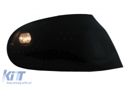 LED Rückleuchten Dynamisch Erweiterung Auspuff Catback für VW Golf 5 04-07 R32 Look-image-6070082