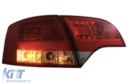 LED Rückleuchten für Audi A4 B7 Avant 8ED 11.2004-2007 Rot Klar-image-6086888