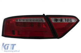 LED Rückleuchten für Audi A5 8T Coupe Cabrio Sportback 2007-2009 Rot Klar-image-6098951