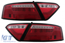 LED Rückleuchten für Audi A5 8T Coupe Cabrio Sportback 2007-2009 Rot Klar-image-6098953