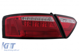 LED Rückleuchten für Audi A5 8T Coupe Cabrio Sportback 2007-2009 Rot Klar-image-6098955