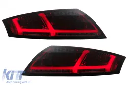 image-63-LED-Rückleuchten für Audi TT 8J 04.2006–02.2014 Rauchrot Dynamischem Blinklicht
