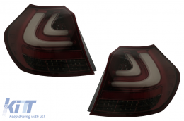 LED-Rückleuchten für BMW 1er E81 E87 2004-08.2007 Rote LED-Leiste Rücklichter-image-6109859