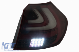 LED-Rückleuchten für BMW 1er E81 E87 2004-08.2007 Rote LED-Leiste Rücklichter-image-6109871