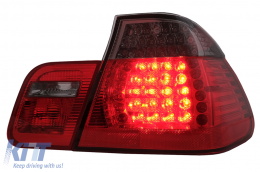 LED Rückleuchten für BMW 3er E46 Limousine 4Türer 09.01-03.05 Rot Rauch-image-60995