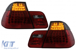 LED Rückleuchten für BMW 3er E46 Limousine 4Türer 09.01-03.05 Rot Rauch-image-6101313