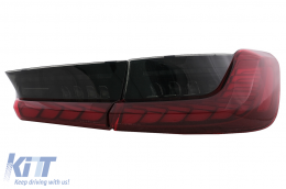 LED Rückleuchten für BMW 3er G20 G28 M3 G80 18-22 Roter Rauch Dynamischem Blinken-image-6096552
