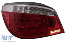 LED Rückleuchten für BMW 5er E60 04.2003-03.2007 rot Klar LCI Facelift Look-image-6091622