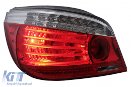 LED Rückleuchten für BMW 5er E60 04.2003-03.2007 rot Klar LCI Facelift Look-image-6091624