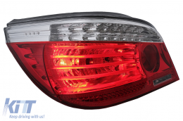 LED Rückleuchten für BMW 5er E60 04.2003-03.2007 rot Klar LCI Facelift Look-image-6091625