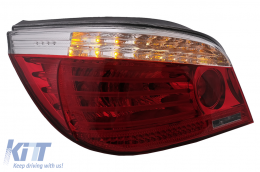 LED Rückleuchten für BMW 5er E60 04.2003-03.2007 rot Klar LCI Facelift Look-image-6091628