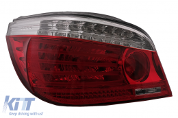 LED Rückleuchten für BMW 5er E60 04.2003-03.2007 rot Klar LCI Facelift Look-image-6091635