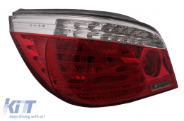 LED Rückleuchten für BMW 5er E60 04.2003-03.2007 rot Klar LCI Facelift Look-image-6091637
