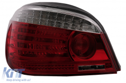 LED Rückleuchten für BMW 5er E60 04.2003-03.2007 rot Klar LCI Facelift Look-image-6091638