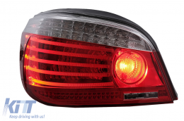 LED Rückleuchten für BMW 5er E60 04.2003-03.2007 rot Klar LCI Facelift Look-image-65800