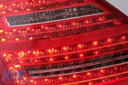 LED Rückleuchten für Mercedes S-Klasse W221 2005-2009 rot Weiß-image-6088083