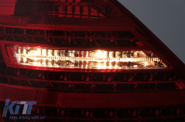 LED Rückleuchten für Mercedes S-Klasse W221 2005-2009 rot Weiß-image-6088089