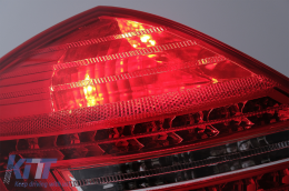 LED Rückleuchten für Mercedes S-Klasse W221 2005-2009 rot Weiß-image-6088091