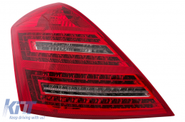 LED Rückleuchten für Mercedes S-Klasse W221 2005-2009 rot Weiß-image-6088092