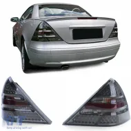 image-55-LED-Rückleuchten mit klarem Glas in schwarzem Rauch, geeignet für Mercedes SLK R170 1996-2004