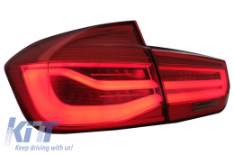 LED Rückleuchten Umbau auf LCI Look für BMW 3 F30 Pre LCI LCI 11-19 Red Klar-image-6024706