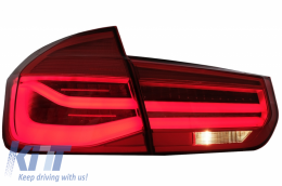 LED Rückleuchten Umbau auf LCI Look für BMW 3 F30 Pre LCI LCI 11-19 Red Klar-image-6024712