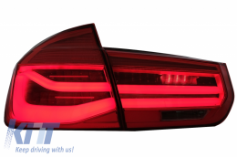 LED Rückleuchten Umbau auf LCI Look für BMW 3 F30 Pre LCI LCI 11-19 Red Klar-image-6024714