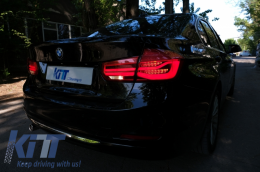 LED Rückleuchten Umbau auf LCI Look für BMW 3 F30 Pre LCI LCI 11-19 Red Klar-image-6064111