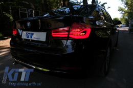LED Rückleuchten Umbau auf LCI Look für BMW 3 F30 Pre LCI LCI 11-19 Red Klar-image-6064112