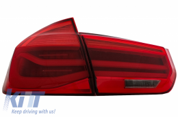 LED Rückleuchten Umbau auf LCI Look für BMW 3 F30 Pre LCI LCI 11-19 Red Klar-image-6064423
