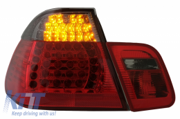 LED Rücklichter für BMW 3er E46 Limousine 05-1998-08-2001 Rot Schwarz--image-6060583