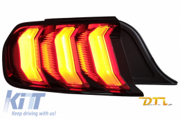 LED Rücklichter für Ford Mustang VI S550 15-19 Rote Dynamic Abbiegelichter-image-6059823