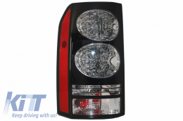 LED Rücklichter für Rover Discovery 3 & 4 04-16 Schwarz Umwandlung in Facelift Look-image-6026173