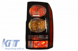 LED Rücklichter für Rover Discovery 3 & 4 04-16 Schwarz Umwandlung in Facelift Look-image-6026179