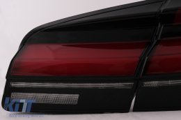 LED Rücklichter Rückleuchten für BMW 5er F10 Rot Schwarz Dynamisches Blinker LCI G30 Design-image-6098210