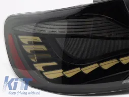 LED-Rücklichtkit geeignet für BMW Serie 2 F22 Coupe, F23 Cabriolet 2013-2021, M2 F87 2016-2021, mit rauchiger Basis, links und rechts-image-6151860