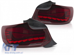 image-2-LED-Rücklichtsatz geeignet für BMW der Serie 2 F22 Coupe, F23 Cabriolet 2013-2021, M2 F87 2016-2021, mit rotem Gehäuse, links und rechts