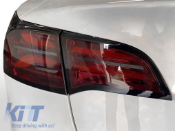 LED-Rücklichtsatz geeignet für Tesla Model 3 nach 2017, schwarze und rauchige Basis, links und rechts-image-6237875