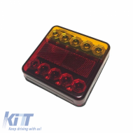 Led Rear Light Set suitable for 12 Volt  95x95x20 mm 1 Pc