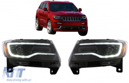 LED-Scheinwerfer für Jeep Grand Cherokee IV WK2 2011-2013 Dynamische Blinker-image-6127534