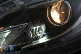 LED Scheinwerfer für Mercedes M-Klasse W166 2012-2015 Schwarz für Halogen-image-6099511