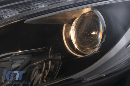 LED Scheinwerfer für Mercedes M-Klasse W166 2012-2015 Schwarz für Halogen-image-6099514