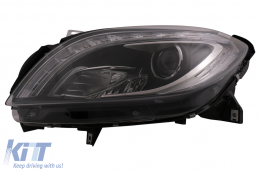 LED Scheinwerfer für Mercedes M-Klasse W166 2012-2015 Schwarz für Halogen-image-6099522