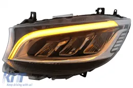 LED-Scheinwerfer für Mercedes Sprinter W907 W910 Halogen 2019-2023 Schwarz-image-6114475