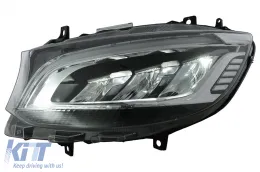 LED-Scheinwerfer für Mercedes Sprinter W907 W910 Halogen 2019-2023 Schwarz-image-6114478