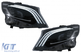 LED Scheinwerfer für Mercedes V W447 16-20 schwarz ersetzt Halogen-image-6096301