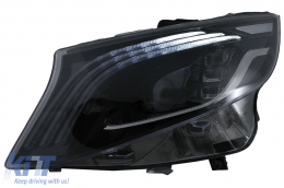 LED Scheinwerfer für Mercedes V W447 16-20 schwarz ersetzt Halogen-image-6096303