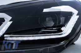 LED Scheinwerfer für VW Golf 6 VI 08-13 Facelift G7.5 Silver Flowing Dynamic LHD-image-6051908