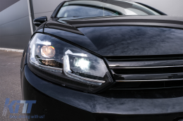 LED Scheinwerfer für VW Golf 6 VI 08-13 Facelift G7.5 Silver Flowing Dynamic LHD-image-6089761